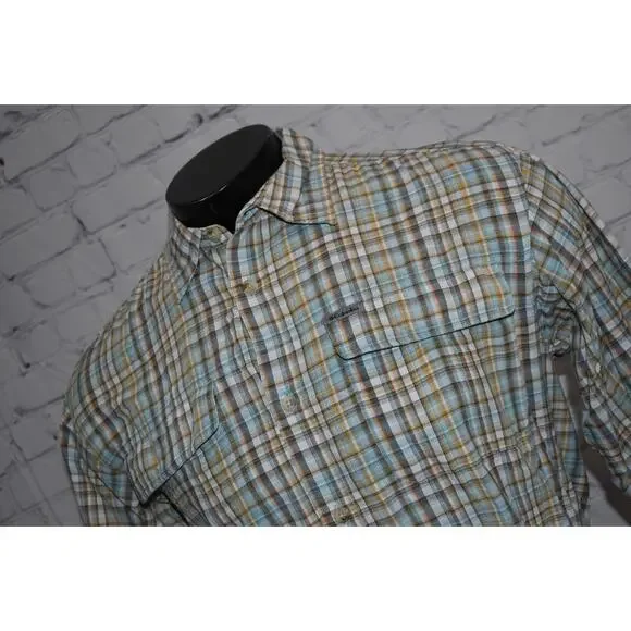 Columbia Titanium Fishing Shirt Men Size Large Performance Camping Hiking Vented - Picture 2 of 8
